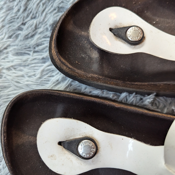 Birkenstock Betula White and Brown Women's Sandals 41 - Picture 2 of 5